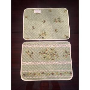 NWT French Provincial Reversable Placemat - Olives on Green Field LaCigale